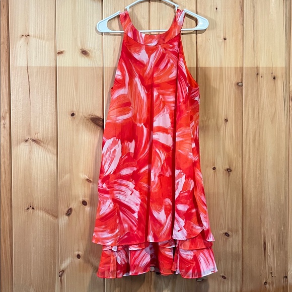 Sandra Darren Vibrant Orange Dress - Picture 1 of 5